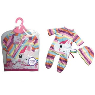 WOOPIE Ubranko dla Lalki Zestaw Pajacyk Body Jednorożec Czapeczka 43 cm