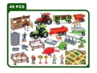 KX5837 Farma gospodarstwo ze zwierzętami i maszynami 49szt.