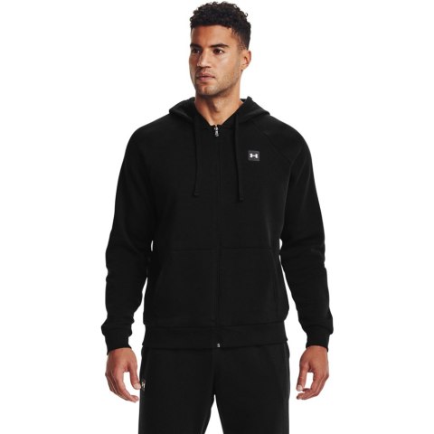 ND05_B19130-S 1357111 001 Bluza męska Under Armour Rival Fleece FZ Hoodie czarna 1357111 001 r.S