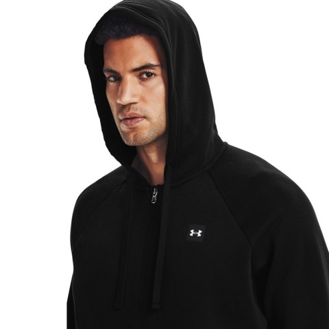 ND05_B19130-S 1357111 001 Bluza męska Under Armour Rival Fleece FZ Hoodie czarna 1357111 001 r.S