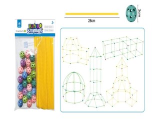 KX5669 Klocki konstrukcyjne rurki baza namiot domek 75el.