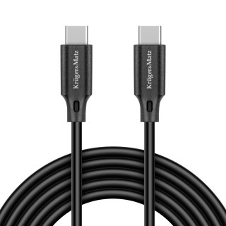 KM1260 Kabel USB typu C - USB typu C 100 W 1 m Kruger&Matz Basic