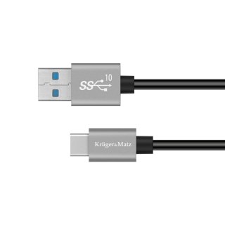 KM1262 Kabel USB - USB typu C 10 Gbps 0,5 m Kruger&Matz Basic
