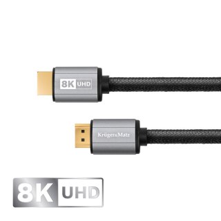 KM1264 Kabel HDMI-HDMI 2.1 8K 0,9 m Kruger&Matz