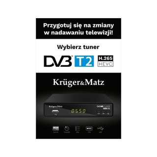 MR-KM-202 Plakat Kruger&Matz Tuner DVB-T2