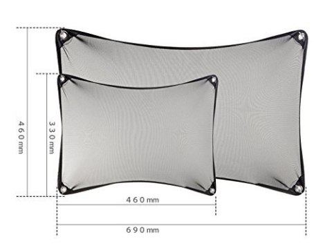 ND19_PCR293P Regulowana osłona samochodowa przeciwsłoneczna na szybę