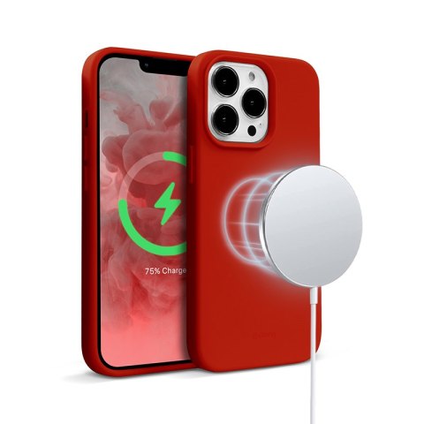 ND38_CRG-COLRM-IP1367-RED Crong Color Cover Magnetic - Etui iPhone 13 Pro Max MagSafe (czerwony)