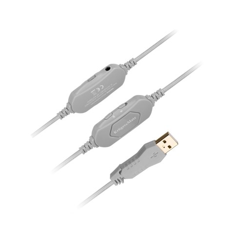 KM0658 Gamingowe słuchawki nauszne dla dzieci Kruger&Matz model Street Kids Gamer, kolor różowy