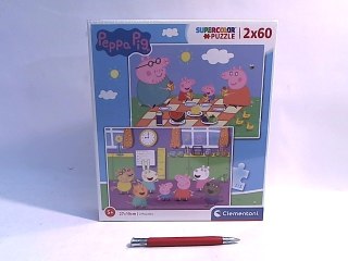!!! CLE puzzle 2x60 SuperKolor Świnka Peppa 24793