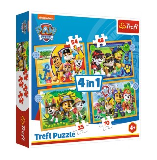 ND39_484458 PUZZLE 4W1 TREFL WAKACYJNY PSI PATROL PUD
