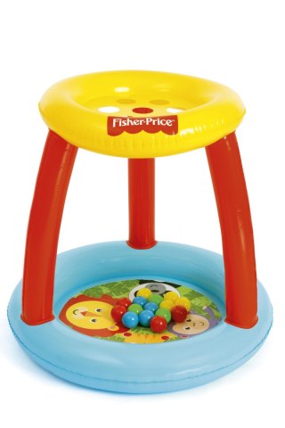 ND18_4184 Bestway 93541 Fisher Price Basenik z daszkiem i piłkami Animal Friends