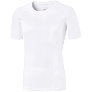 ND05_K12597-S 655918 04 Koszulka męska Puma LIGA Baselayer Tee SS biała 655918 04 r.S