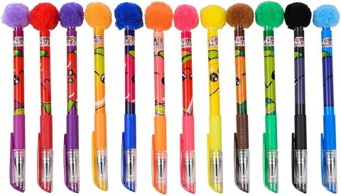 FRUITYSQUAD pachn.dług.żelowe/pompon 12sz FS60384