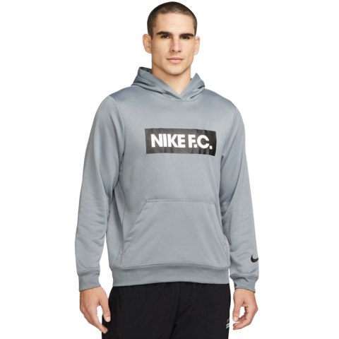 ND05_B19322-S DC9075 065 Bluza męska Nike NK DF FC Libero Hoodie szara DC9075 065 r.S
