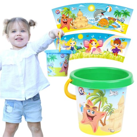 Wiaderko z nadrukiem 3 TechnoK TEH3145 03145