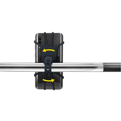 ND38_8711252267784_BLACK Dunlop - uchwyt rowerowy do telefonu 10-15 cm obrotowy (czarny)