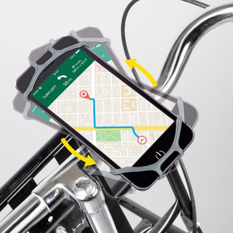 ND38_8711252267784_BLACK Dunlop - uchwyt rowerowy do telefonu 10-15 cm obrotowy (czarny)