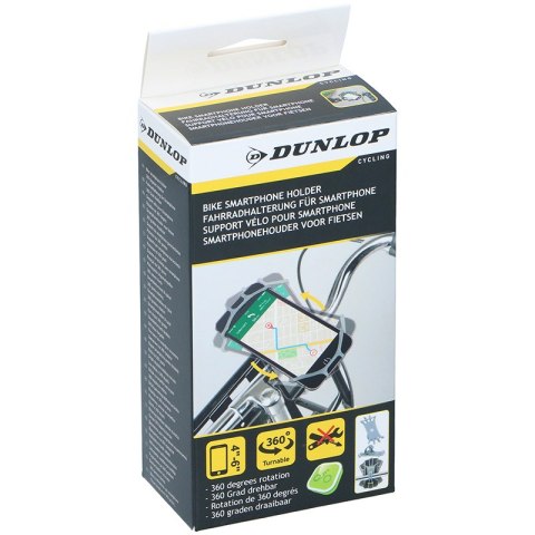 ND38_8711252267784_BLACK Dunlop - uchwyt rowerowy do telefonu 10-15 cm obrotowy (czarny)