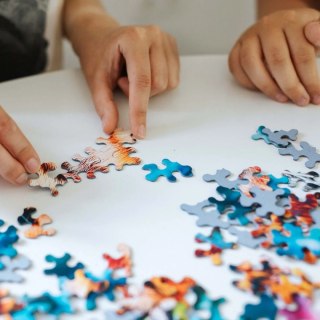 PUZZLE 600 Crazy Shapes Oko w oko z tygrysem 11110