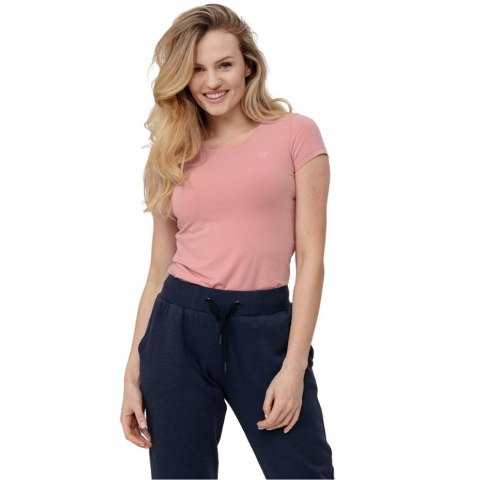 ND05_K12847-XS H4L22 TSD0350 56S Koszulka damska 4F jasny róż H4L22 TSD350 56S r.XS