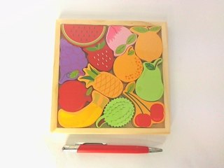 Puzzle drewniane owoce/warzywa 221 06805