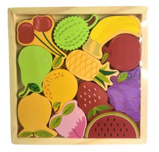 Puzzle drewniane owoce/warzywa 221 06805
