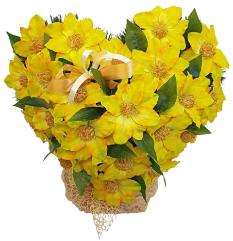 DUŻE SERCE XL NA CMENTARZ POMNIK GRÓB WSZYSTKICH ŚWIĘTYCH DZIEŃ BABCI