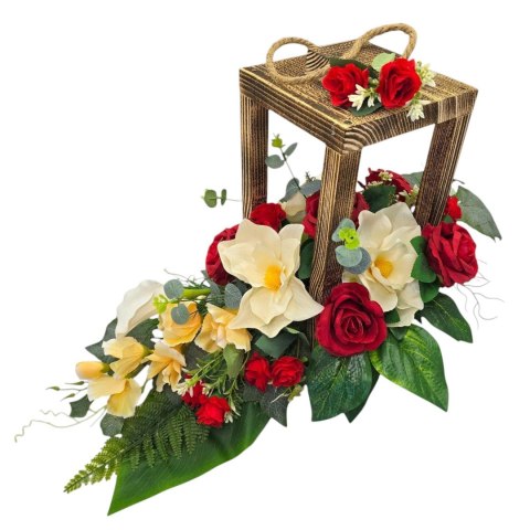 HIT 2025! STROIK NA CMENTARZ GRÓB DREWNIANY LAMPION NAGROBNY LATARNIA