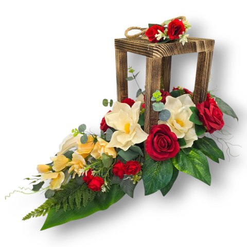 HIT 2025! STROIK NA CMENTARZ GRÓB DREWNIANY LAMPION NAGROBNY LATARNIA