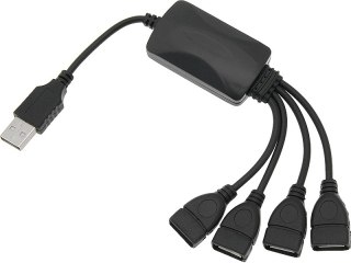 66-385# Rozgałęźnik usb wt.a-4xgn.a 2.0 hub na kablu