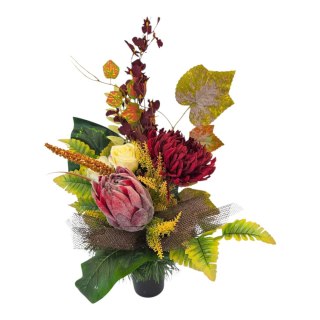 KOMPLET ZESTAW NA CMENTARZ STROIK I BUKIET KWIATY NA GRÓB POMNIK