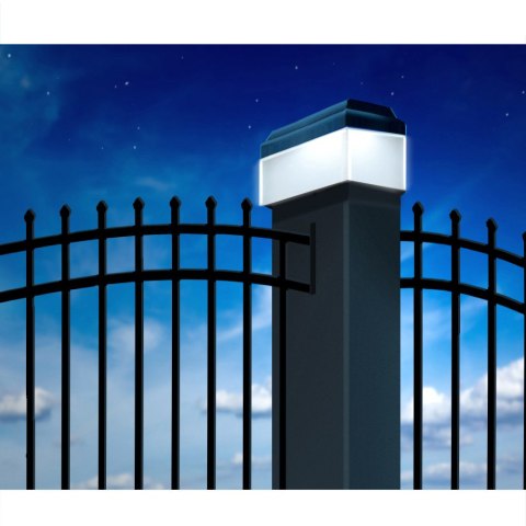 Lampa solarna LED na słupek GreenBlue, 60x40mm, daszek kopertowy, GB125