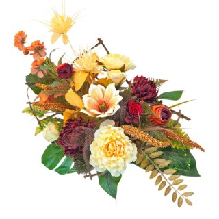 Nowoczesny stroik na cmentarz kwiaty wiązanka na grób wszystkich świętych