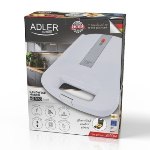AD 3055 white Opiekacz do kanapek