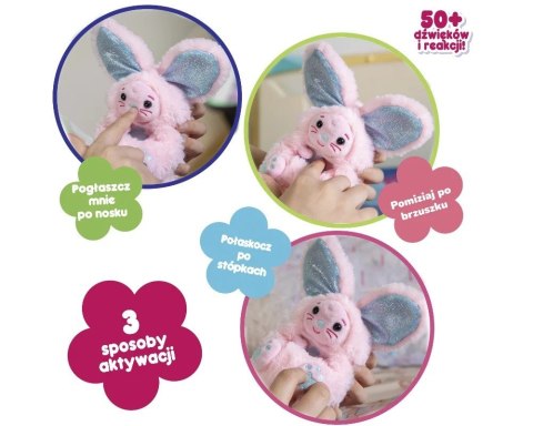 Maskotka intearaktywna kulisie króliczek flora