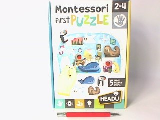 HEADU Puzzle biegunpółnocny+figurki wiek 2-4 24711