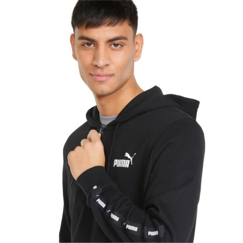 ND05_B20208-S 848768 01 Bluza męska Puma ESS+ Tape Full-Zip Hoodie TR czarna 848768 01 r.S