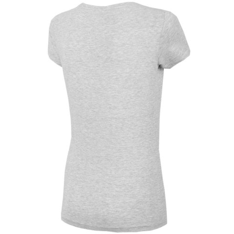 ND05_K13000-XS H4L22 TSD353 27M Koszulka damska 4F chłodny jasny szary melanż H4L22 TSD353 27M r.XS