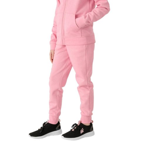 ND05_S10539-158cm HJL22 JSPDD001 56M Spodnie dla dziewczynki 4F jasny róż melanż HJL22 JSPDD001 56M r.158cm