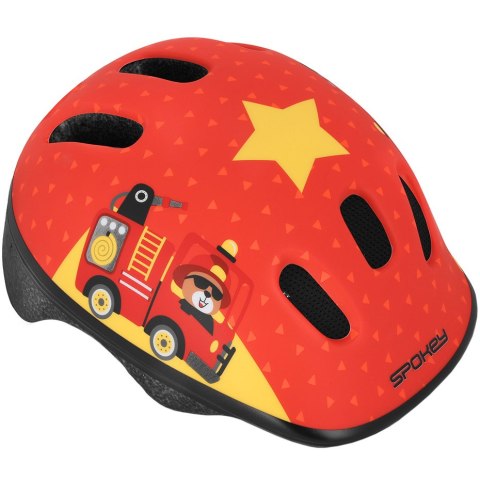 ND05_K12975 941014 Kask rowerowy dla dzieci Spokey Fun czerwony M 941014