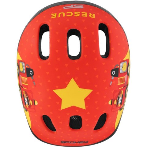 ND05_K12975 941014 Kask rowerowy dla dzieci Spokey Fun czerwony M 941014