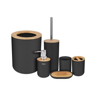 TSA0400-B Zestaw akcesoriów łazienkowych (6 szt.) czarny