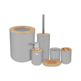 TSA0400-G Zestaw akcesoriów łazienkowych (6 szt.) szary