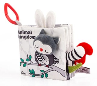 KX5640 Książeczka sensoryczna miękka ogony zwierząt sowa