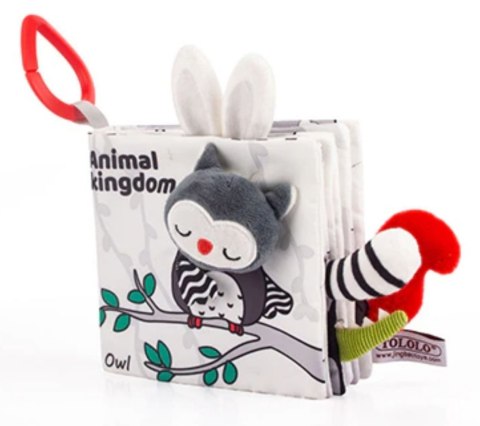 KX5640 Książeczka sensoryczna miękka ogony zwierząt sowa