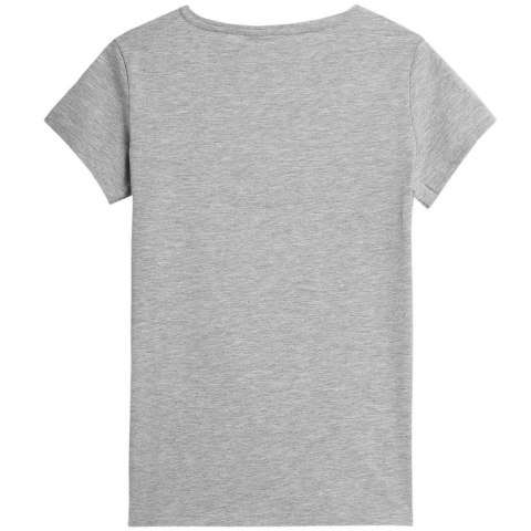 ND05_K13113-XS H4L22 TSD350 27M Koszulka damska 4F chłodny jasny szary melanż H4L22 TSD350 27M r.XS