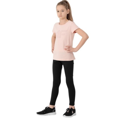 ND05_L1088-164cm HJL22 JLEG004 20 S Legginsy dla dziewczynki 4F głęboka czerń HJL22 JLEG004 20 S r.164cm