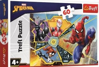 ND39_494974 PUZZLE 60EL TREFL W SIECI SPIDERMAN PUD
