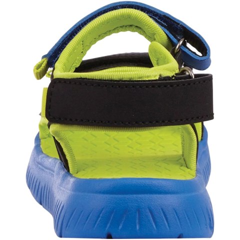 ND05_S10790-33 260886MFK 6011 Sandały dla dzieci Kappa Kana MF niebiesko-zielono-czarne 260886MFK 6011 r.33