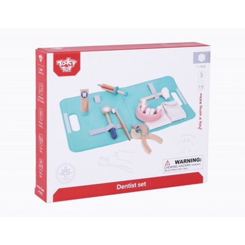 TOOKY TOY Zestaw Małego Dentysty Walizka Lekarza 19 el.